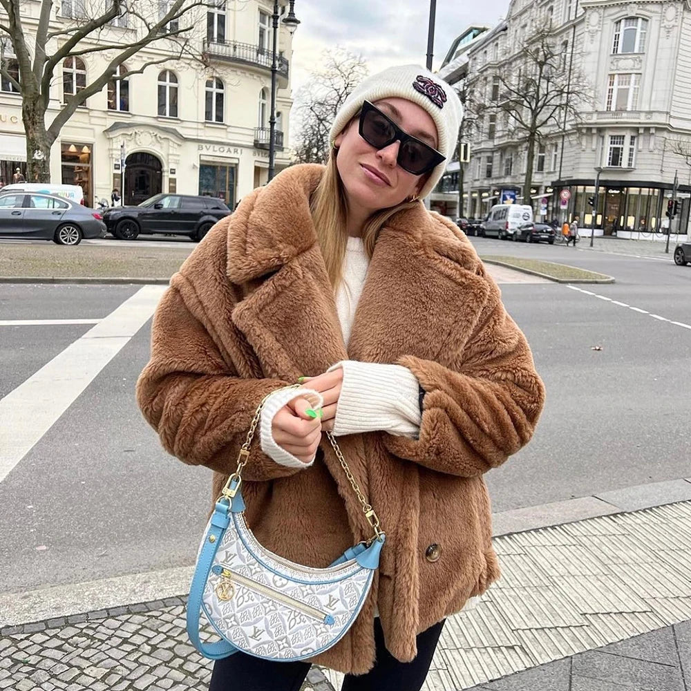 Faux Fur Stylish Teddy Coat